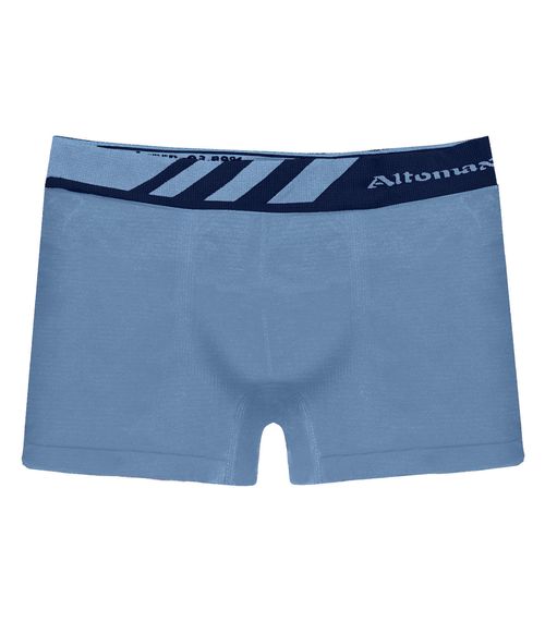 Cueca Boxer Lisa Microfibra Altomax Azul