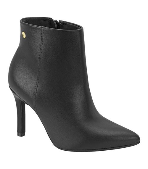 Bota Feminina Bico Fino Cano Curto Vizzano Preto