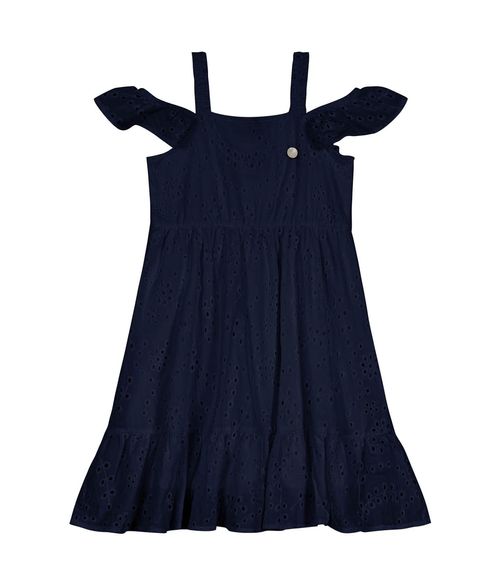 Vestido Midi Ciganinha Infantil Trick Nick Azul