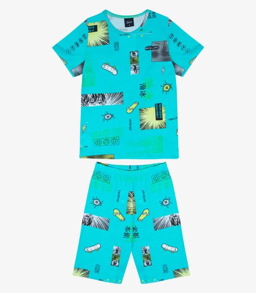 Pijama Infantil Masculino Select Verde