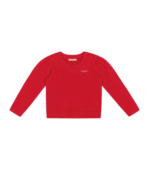 Blusa Manga Longa Feminina Molecotton Trick Nick Vermelho