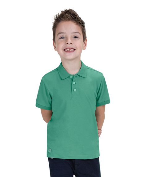 Camisa Polo Infantil Masculina Trick Nick Verde