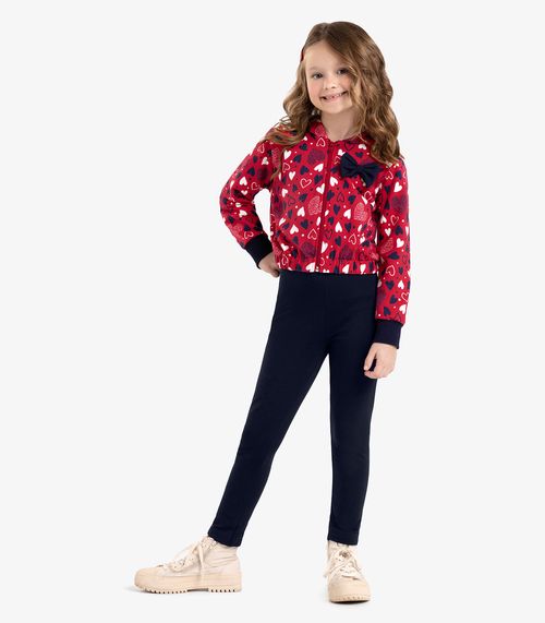 Conjunto Jaqueta Com Capuz E Calça Rovi Kids Vermelho