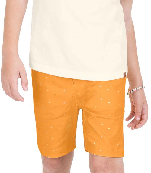 Bermuda Infantil Masculina Sarja Twill Trick Nick Amarelo