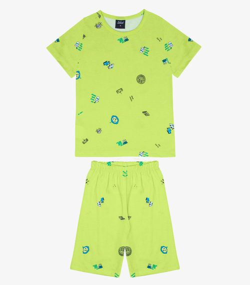 Pijama Infantil Masculino Select Verde