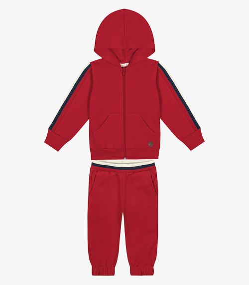 Conjunto Infantil Jaqueta Com Calça Trick Nick Vermelho