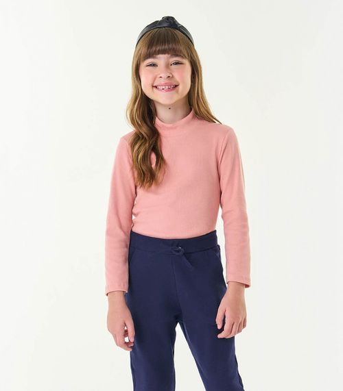 Blusa Manga Longa Infantil Trick Nick Rosa