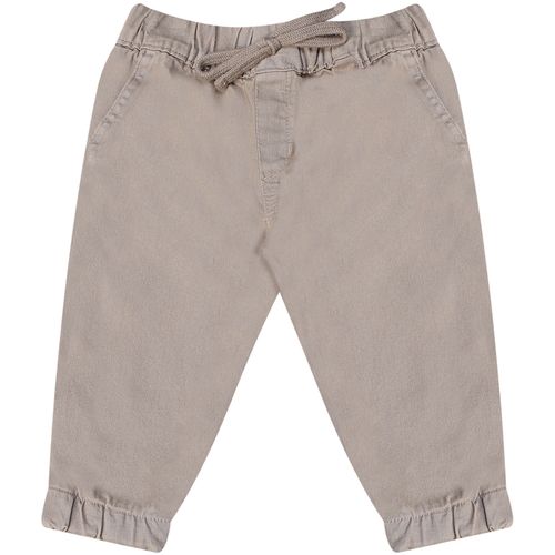 Calça Jogger Sarja Amaciado Caqui