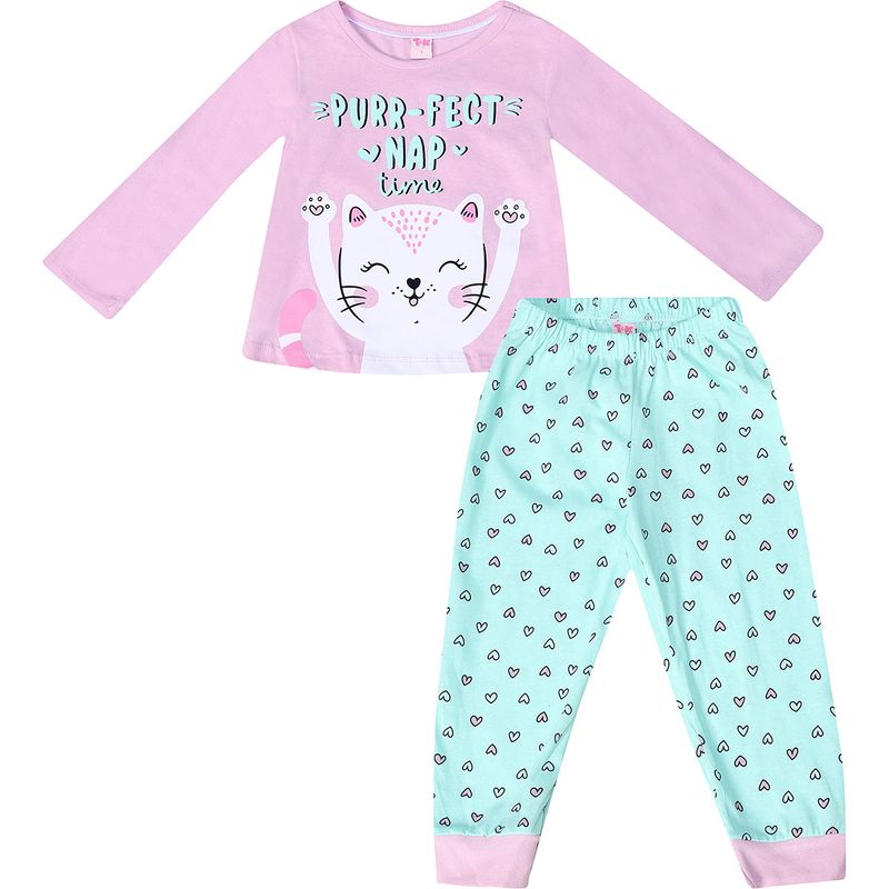 Pijama-Manga-Longa-Yeapp-Gatinho-Rosa