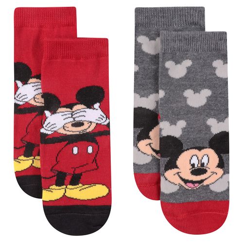 Kit Meia Soquete Infantil Mickey Sortido - Disney