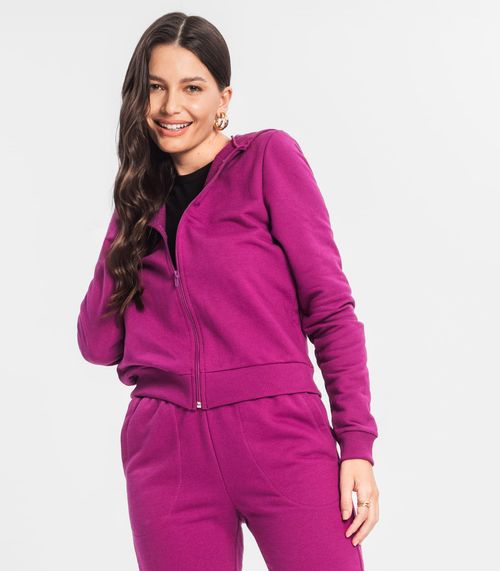 Jaqueta Feminina Com Capuz Endless Roxo