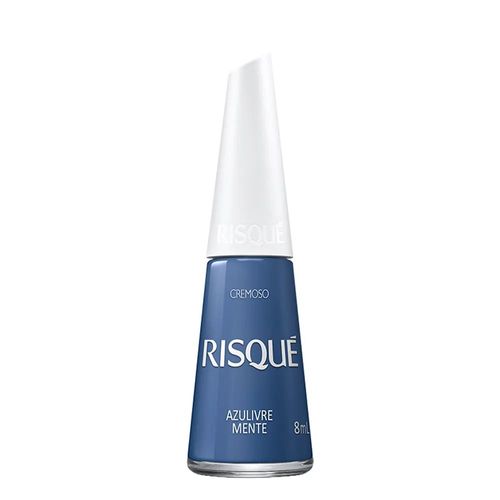 Esmalte Cremoso Azul Livre Mente Cl 8Ml - Risque