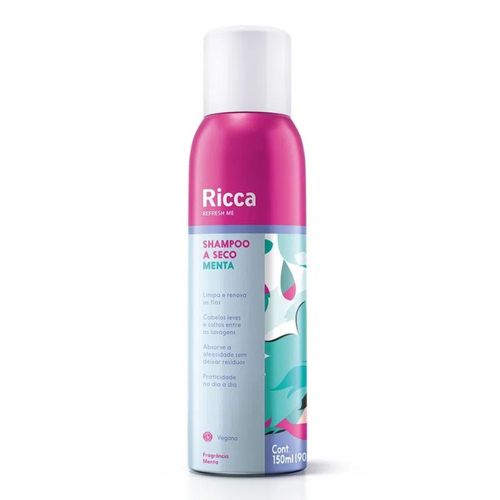 Shampoo A Seco Menta 150Ml- Ricca