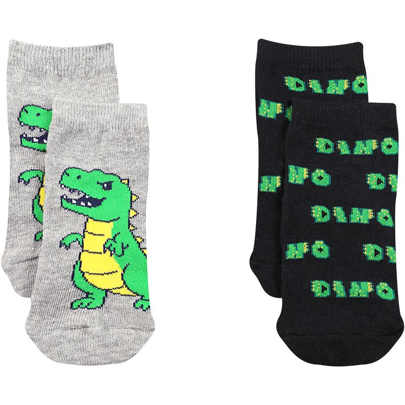 Kit-Meia-Soquete-Infantil-Dinossauro-Sortido---Yeapp