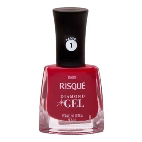 Esmalte Risqué Diamond Gel Vermelho Cereja