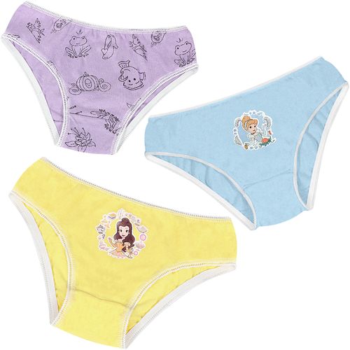 Kit Calcinha Infantil Princesas Sortido - Disney