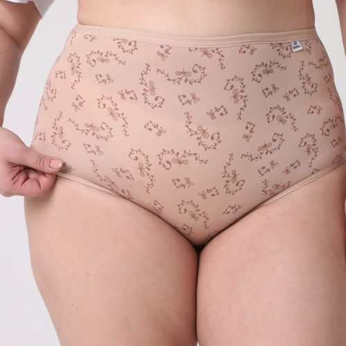 Kit 2 Calcinhas Bege/Chocolate Gg - Delrio