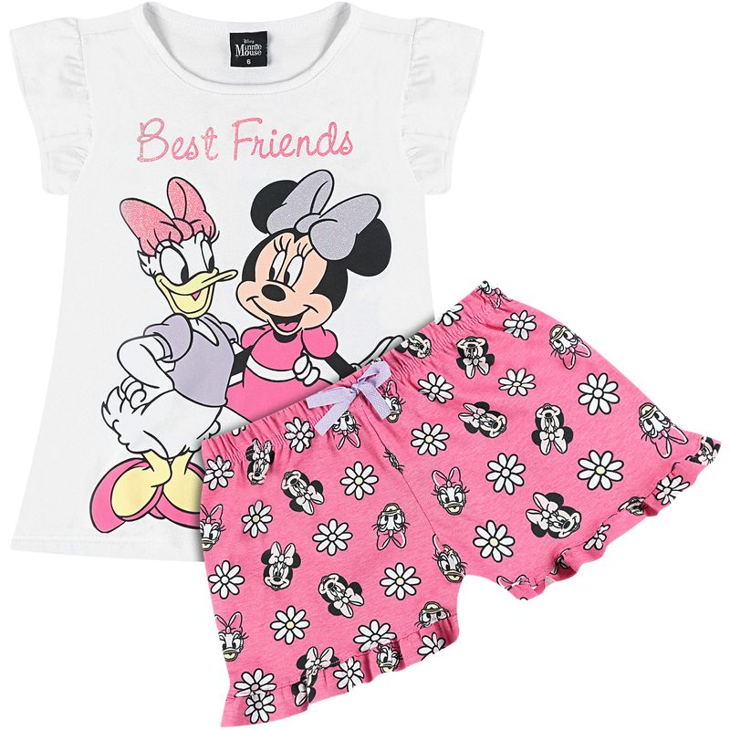 Pijama-Sem-Manga-Disney-Minnie-e-Margarida-Branco