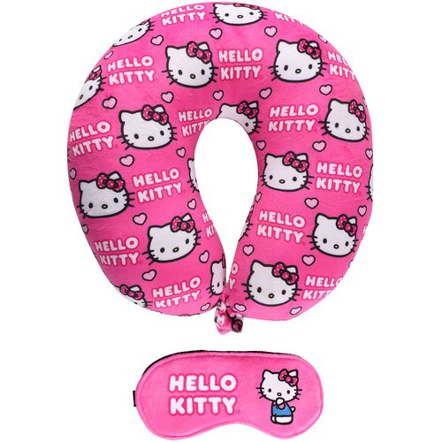 Travesseiro De Pescoco Hello Kitty Coracoes