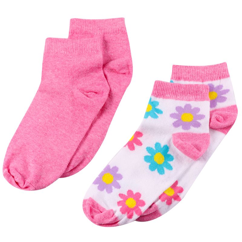 Kit-Meia-Soquete-Infantil-Flores-Sortido---Yeapp