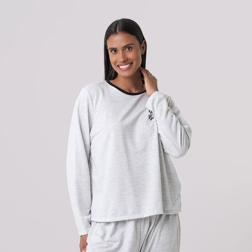 Pijama Manga Longa Uniq Banana Preto