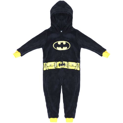 Pijama Manga Longa Batman Bicolor Cinza