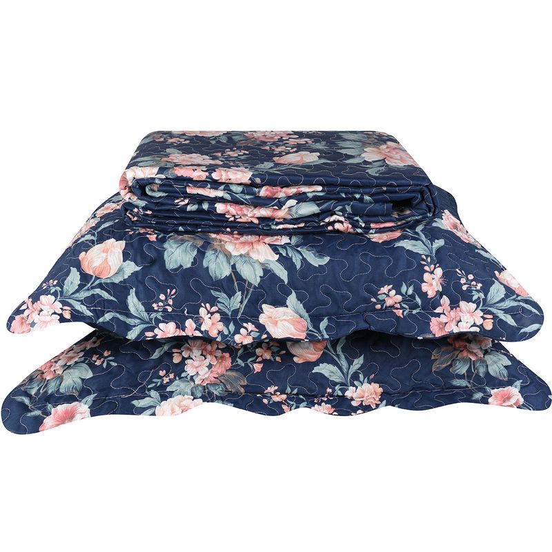 Colcha-Casal-Boutis-Floral-Azul-Dani-Com-2-Porta-Travesseiros-