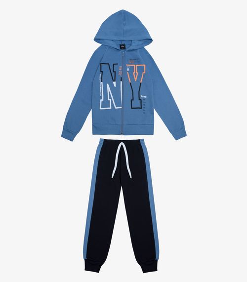 Conjunto Infantil Menino Jaqueta Com Calça Select Azul