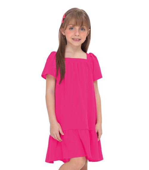 Vestido Infantil Feminino Em Air Flow Trick Nick Rosa