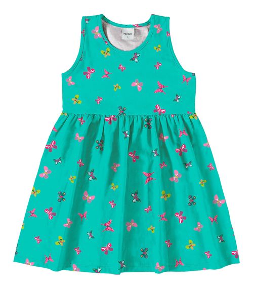 Vestido Infantil Cotton Leve Rovi Kids Verde