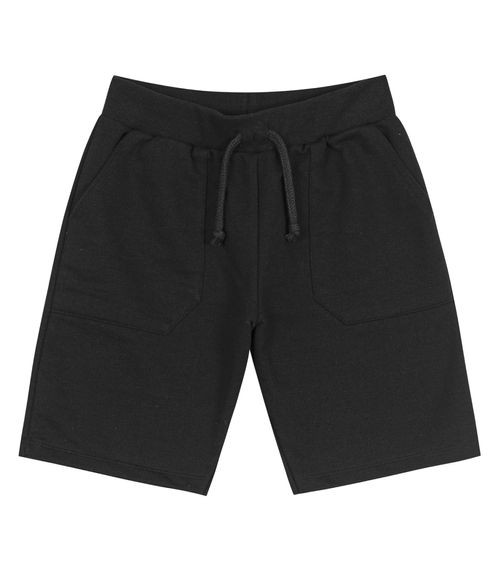 Bermuda Infantil Masculina Moletom Trick Nick Preto