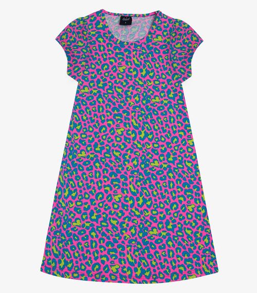 Vestido Feminino Estampado Infantil Rovitex Kids Azul