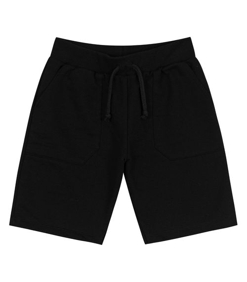 Bermuda Infantil Masculina Moletom Trick Nick Preto