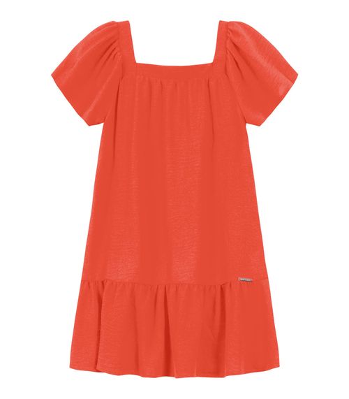 Vestido Infantil Feminino Em Air Flow Trick Nick Laranja