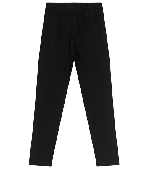 Legging Infantil Feminina Cotton Rovitex Kids Preto