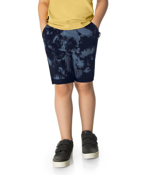 Bermuda Infantil Masculina Moletinho Rovitex Kids Azul