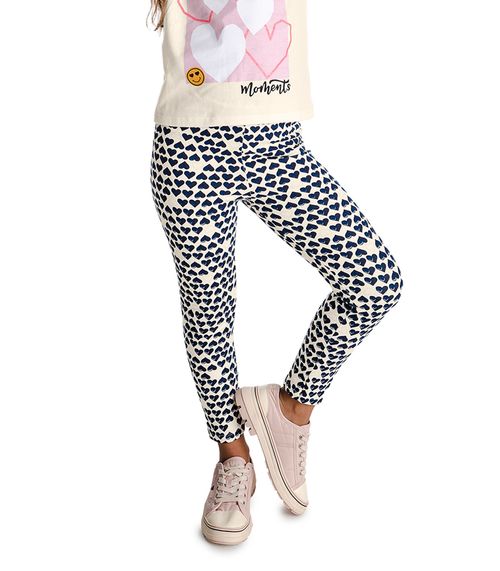 Legging Infantil Estampada Molecotton Rovitex Kids Azul