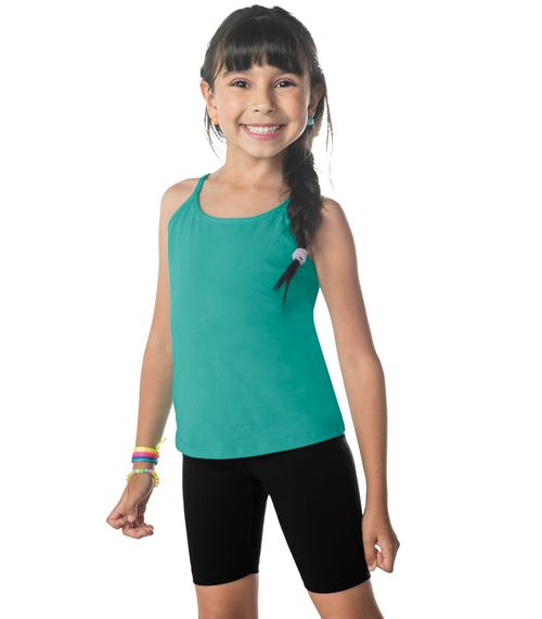 Bermuda Ciclista Infantil Feminina Rovitex Kids Preto