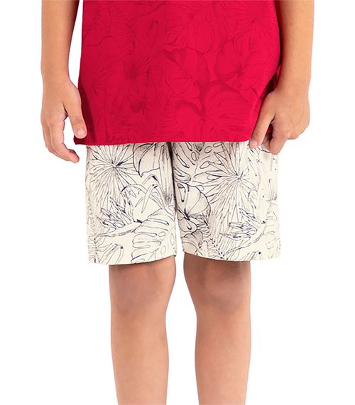 Bermuda Infantil Masculina Moletinho Rovi Kids Bege