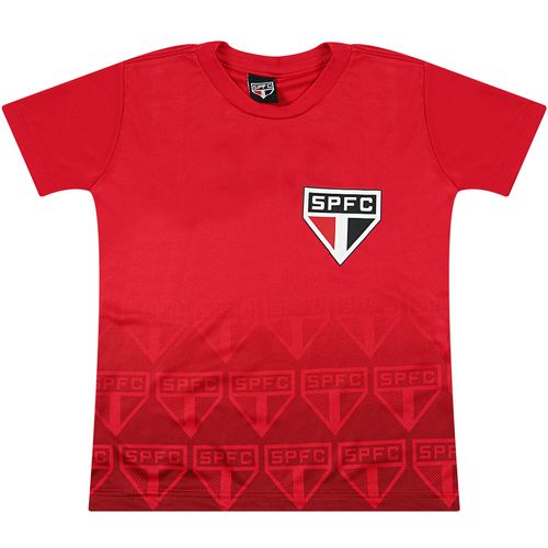 Camiseta Manga Curta São Paulo Fullprint Vermelho