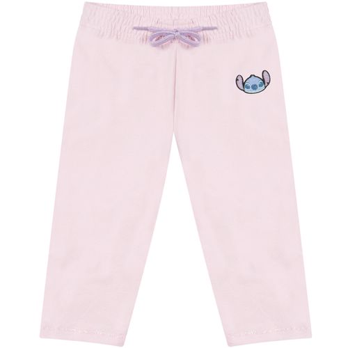 Calça Longa Stitch Liso Rosa