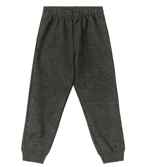 Calça de Moletom Infantil Masculina Rovitex Kids Mescla Preto