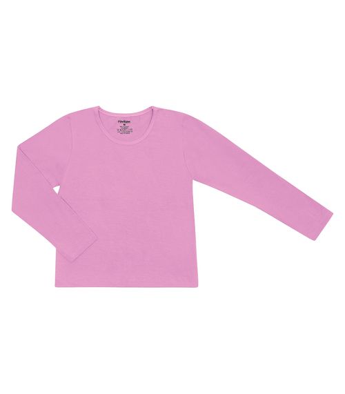 Blusa Manga Longa Infantil Feminina Rovitex Kids Rosa