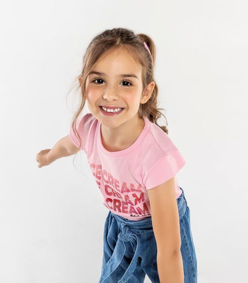 Blusa Infantil Feminina Ice Cream Trick Nick Rosa