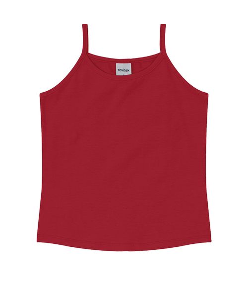 Blusa De Alça Infantil Feminina Rovitex Kids Vermelho