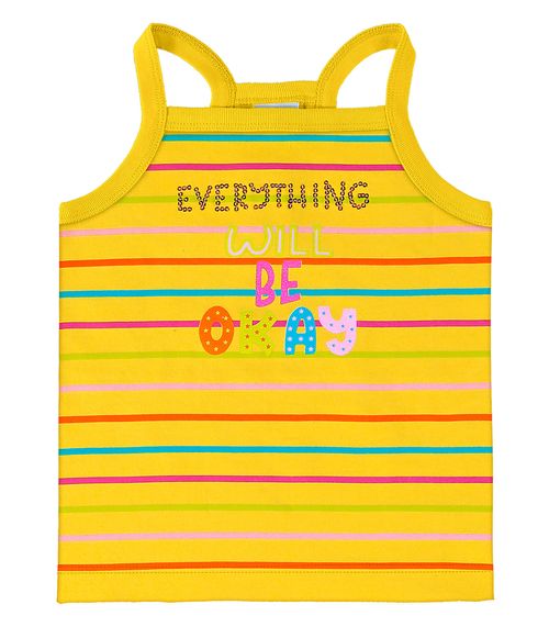 Blusa Infantil Feminina De Alça Rovi Kids Amarelo