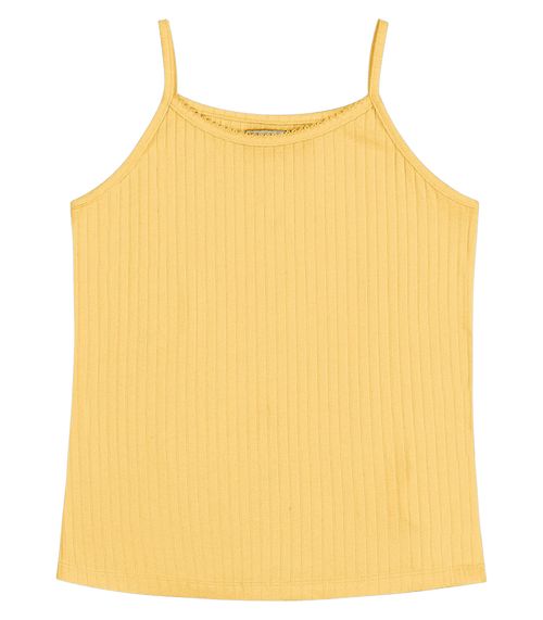 Blusa Infantil Feminina De Alças Trick Nick Amarelo