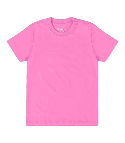 Blusa Básica Infantil Feminina Rovitex Kids Rosa