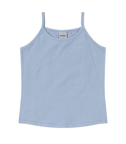 Blusa De Alça Infantil Feminina Rovitex Kids Azul