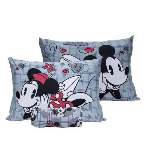 Jogo De Cama Casal Disney Cinza